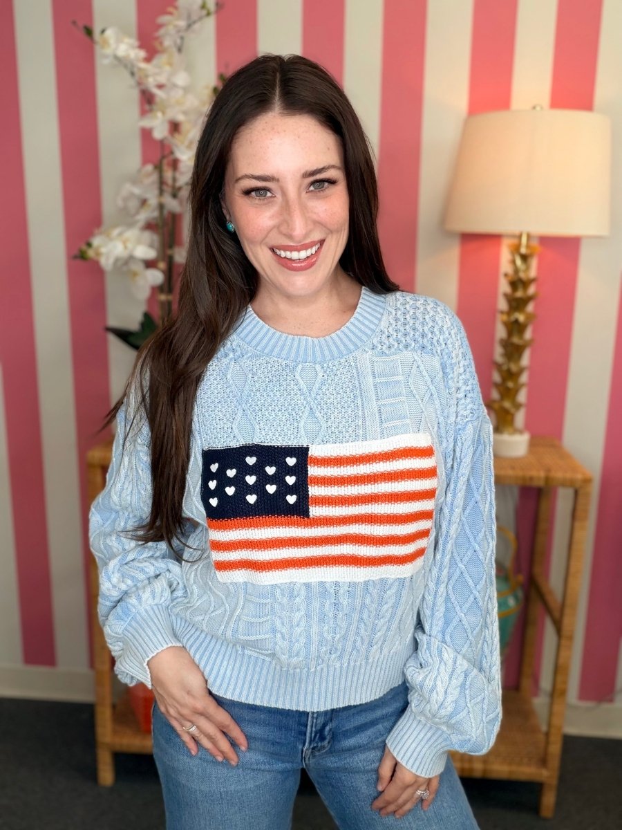The Flag Sweater- 2 Colors