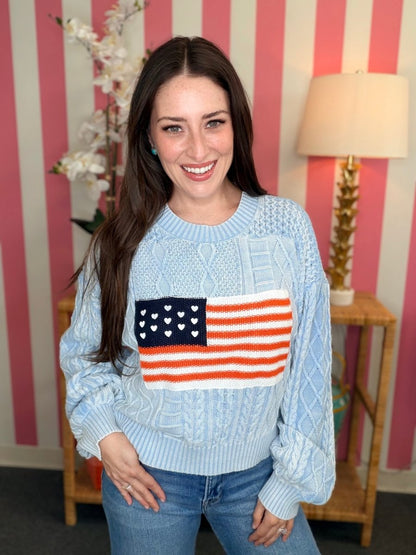 The Flag Sweater- 2 Colors