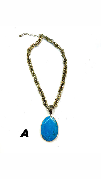 The Reece Stone Necklace- 8 Colors