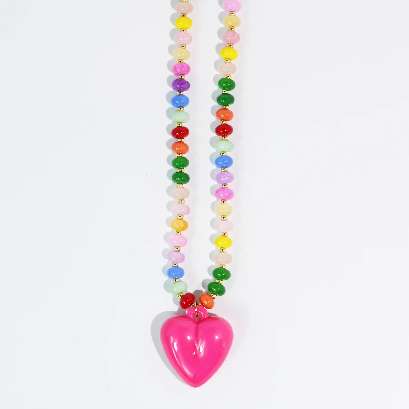 The Happy Colorful Heart Necklace