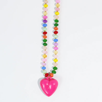 The Happy Colorful Heart Necklace