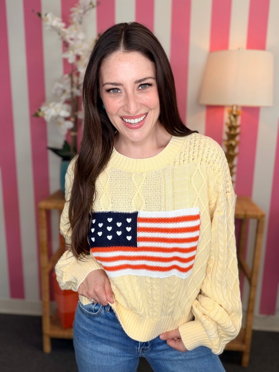The Flag Sweater- 2 Colors