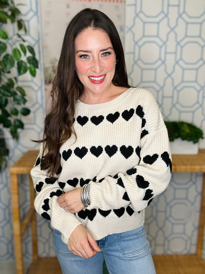 The Heart Stripe Sweater