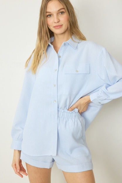 The Entro Waffle Top in 5 Colors/AS