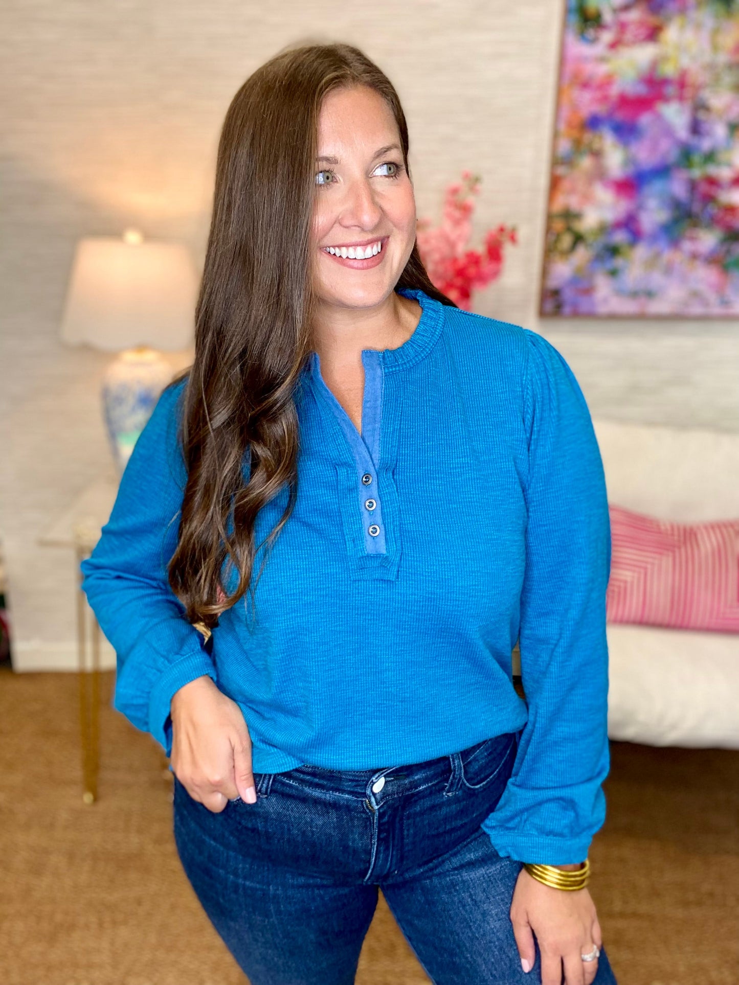The Petra Henley - 8 Colors