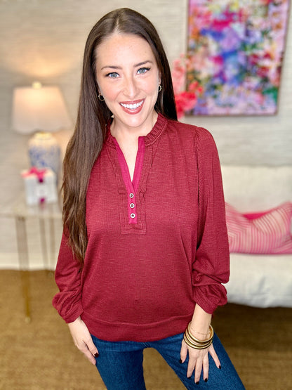 The Petra Henley - 8 Colors