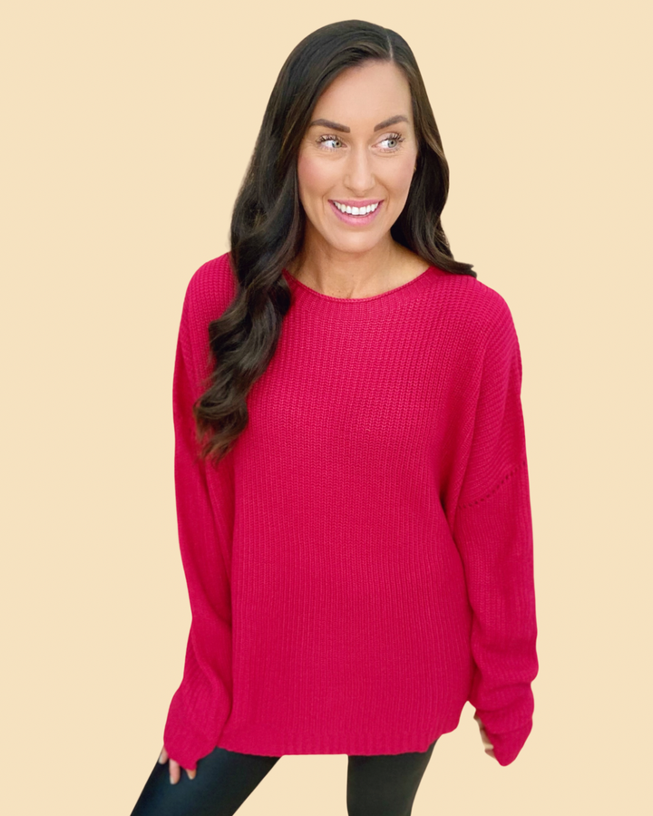The Alice Sweater in Berry-AS