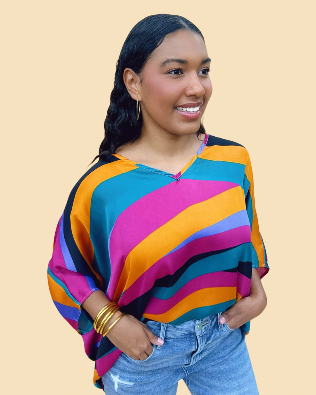 The Havana Nights Poncho Top - AS