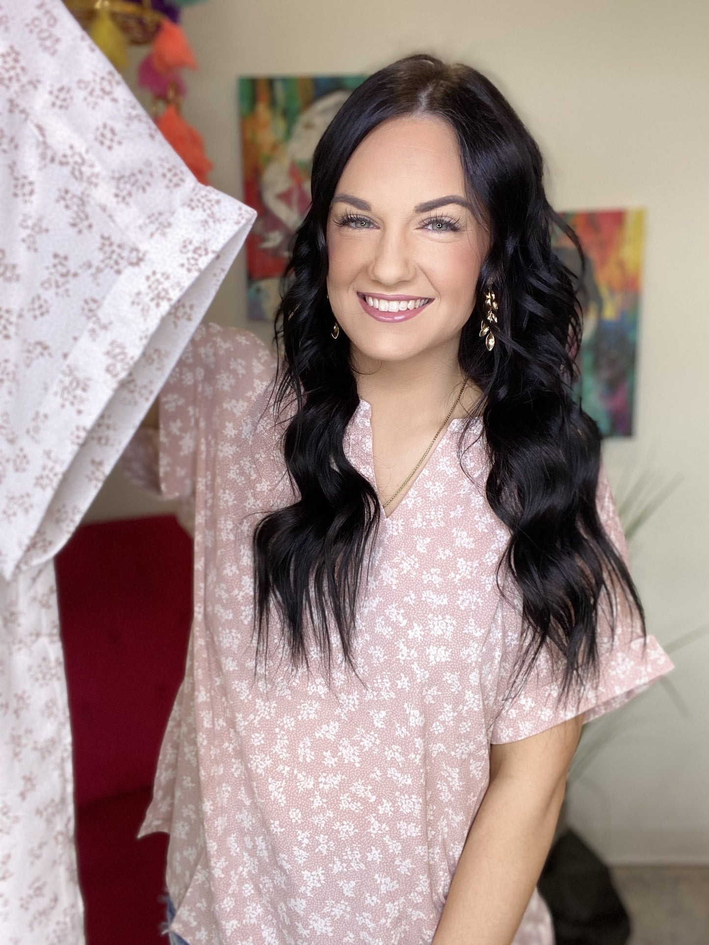 The Ditzy Floral Top in 2 Colors - All Sizes