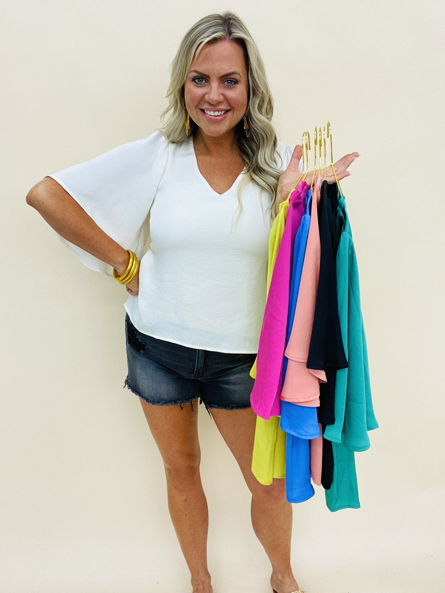 The Silk Petal Top in 7 Colors