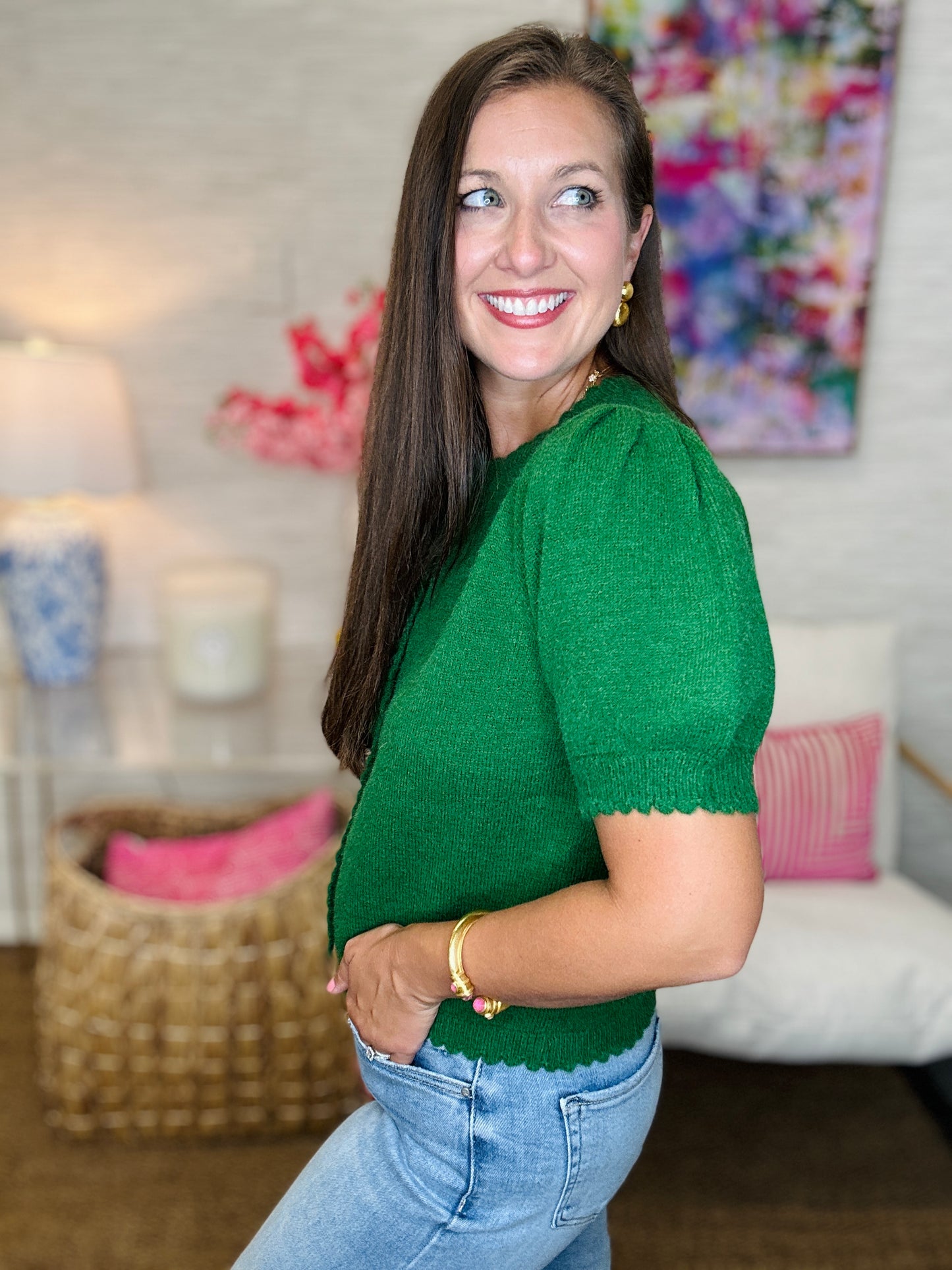 The Betty Sweater in Green