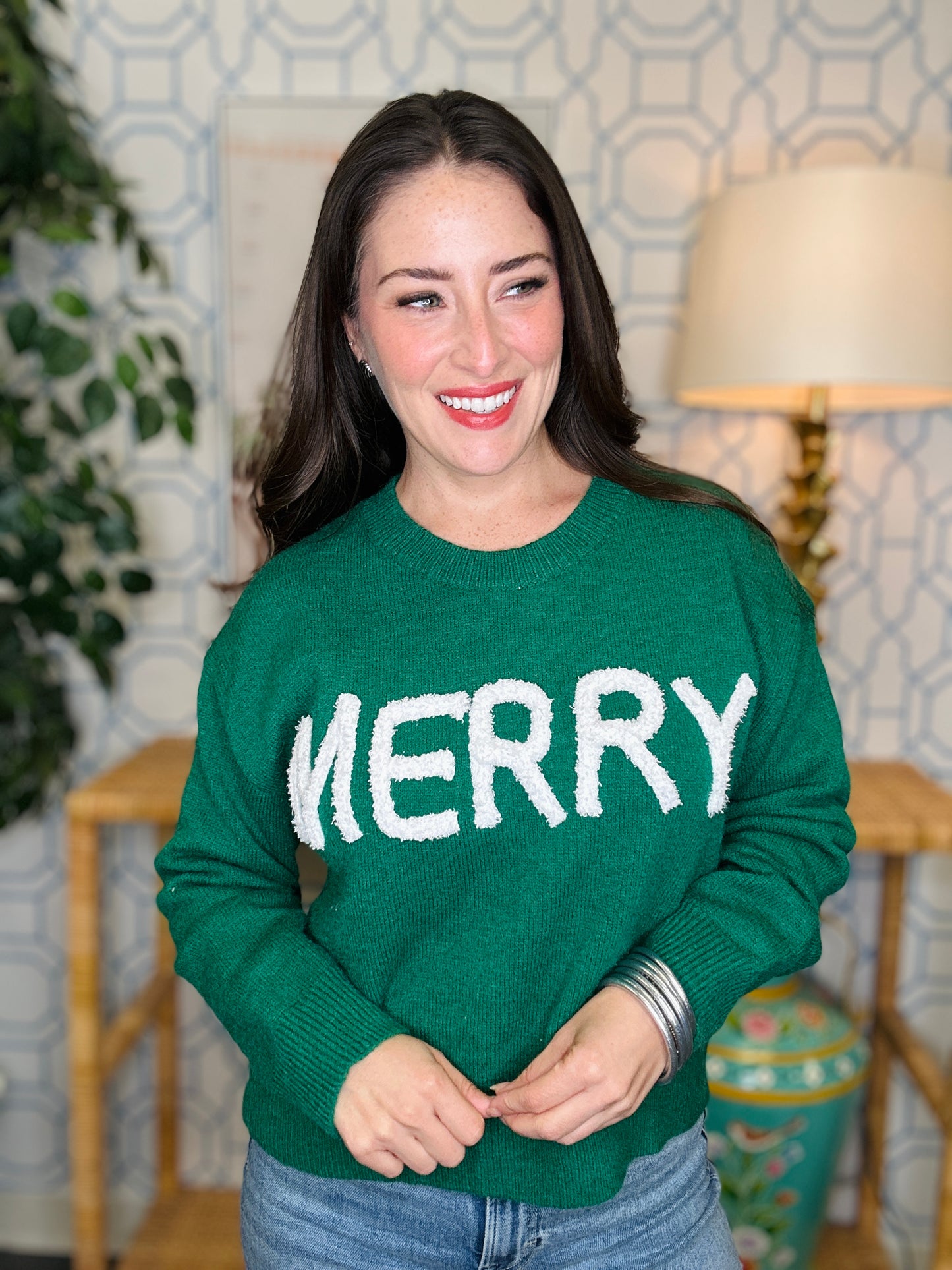 The Merry Patch Sweater- 2 colors
