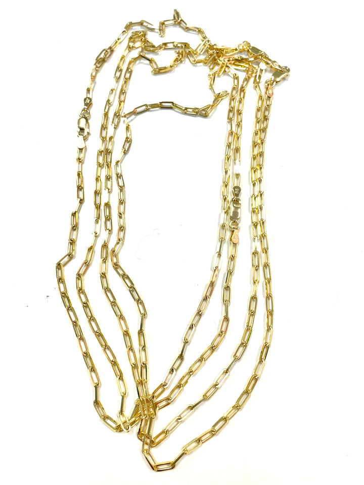 The Sterling Plated Paperclip Necklace