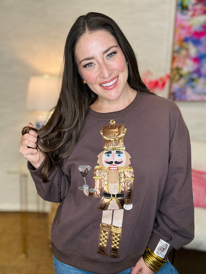 QOS Martini Nutcracker Sweatshirt