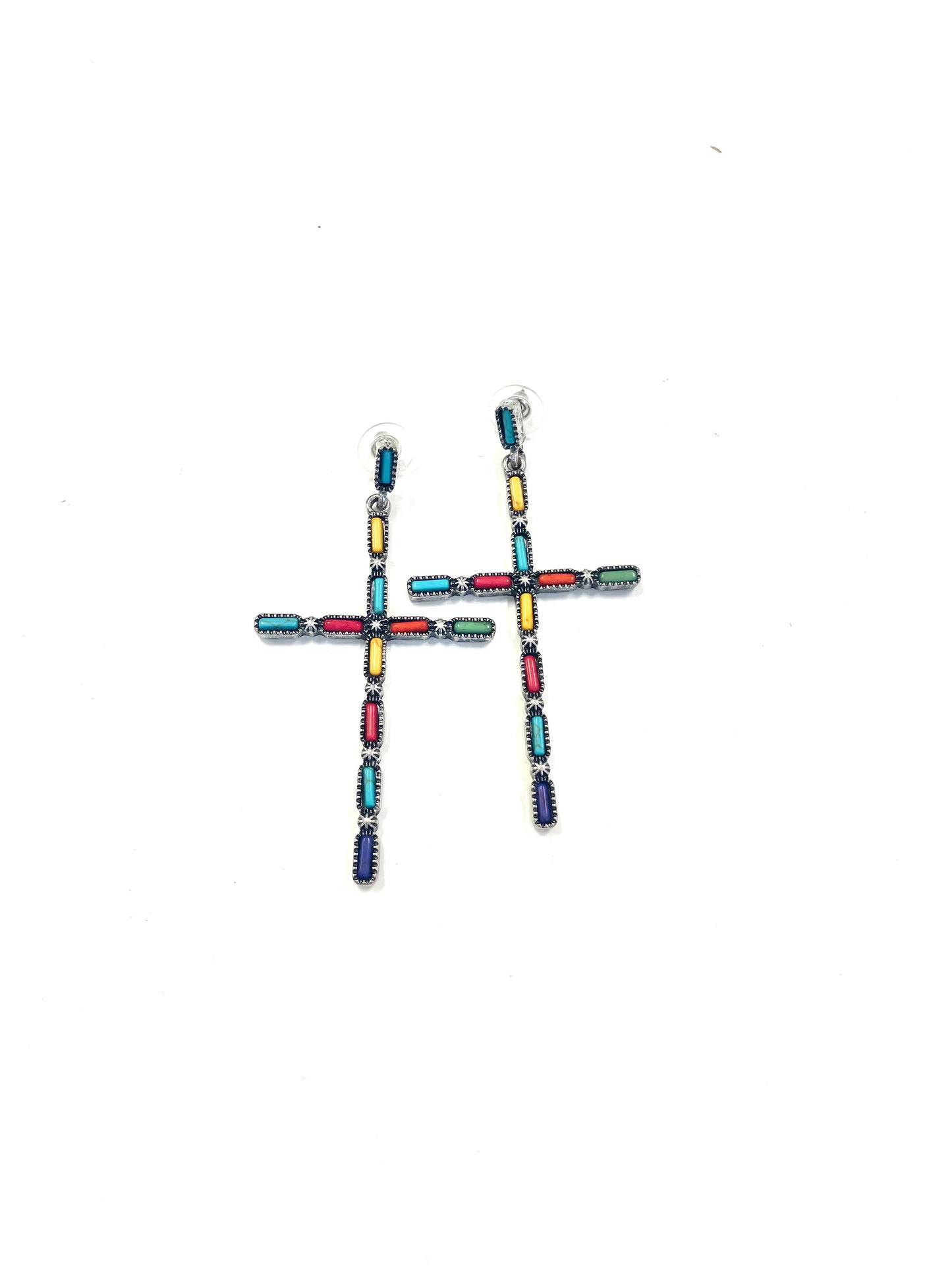 The Thin Cross Earrings- 3 Colors