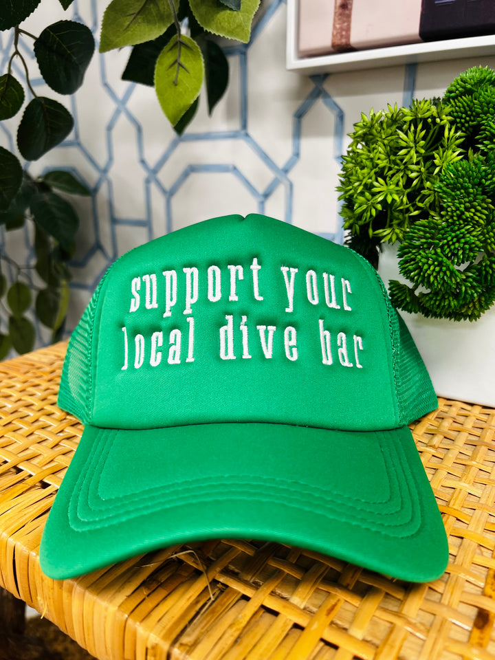 The Green Local Dive Bar Trucker Hat