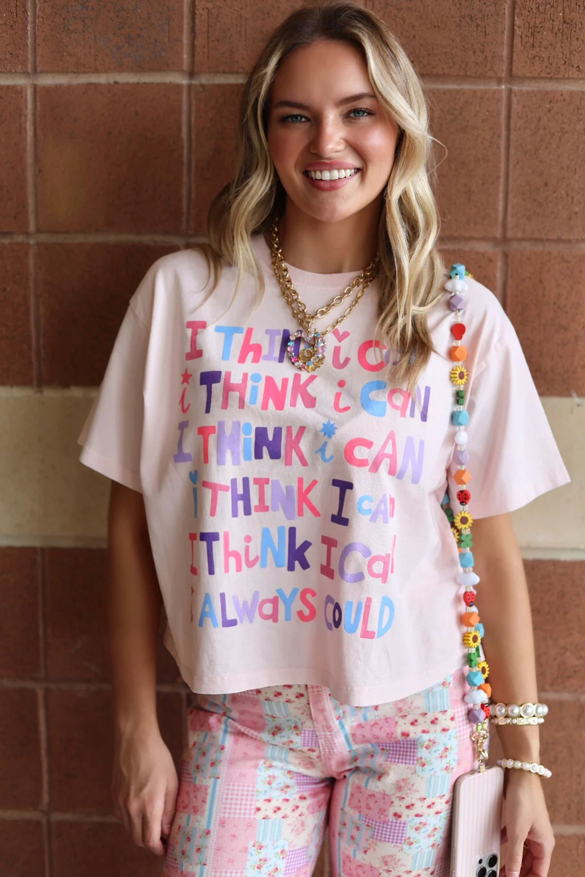The I Think I Can & Always Could Crop Tee
