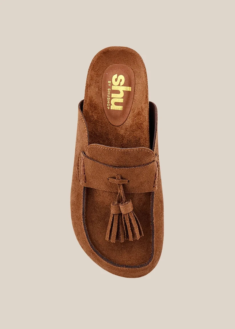 The Terry Clogs in Tan