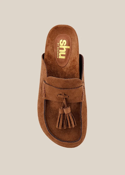 The Terry Clogs in Tan