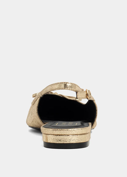 The Amy Slingback Flats in Gold