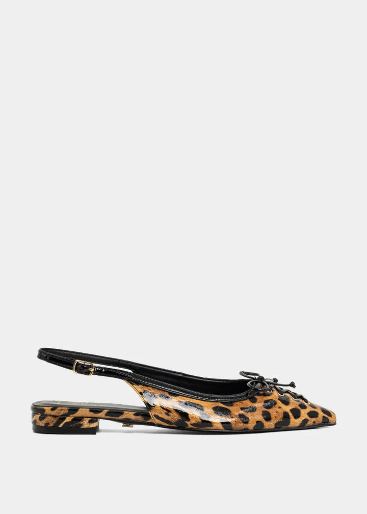 The Amy Slingback Flats in Leo