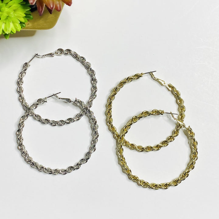 Surprise Steal-Fine Twisted Hoops