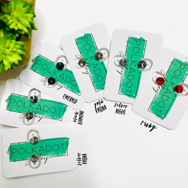 Surprise Steal-Swarovski Studs in 6 Colors