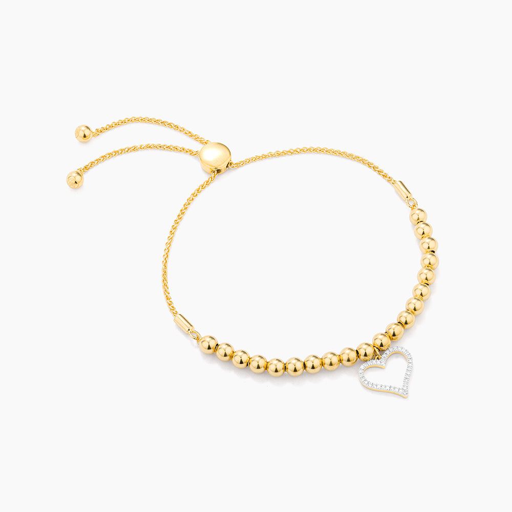 ES Heart Bolo Bracelet