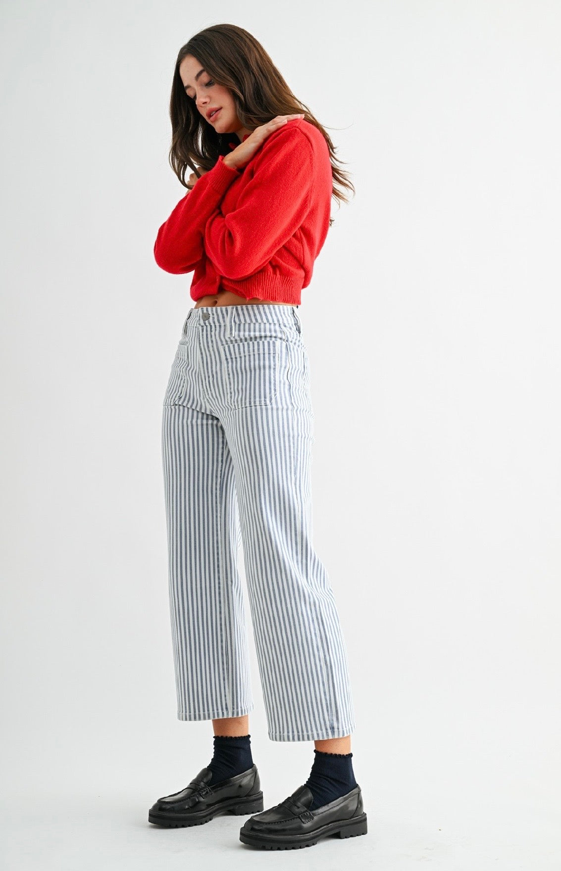 The Mica Wide Stripe Jeans