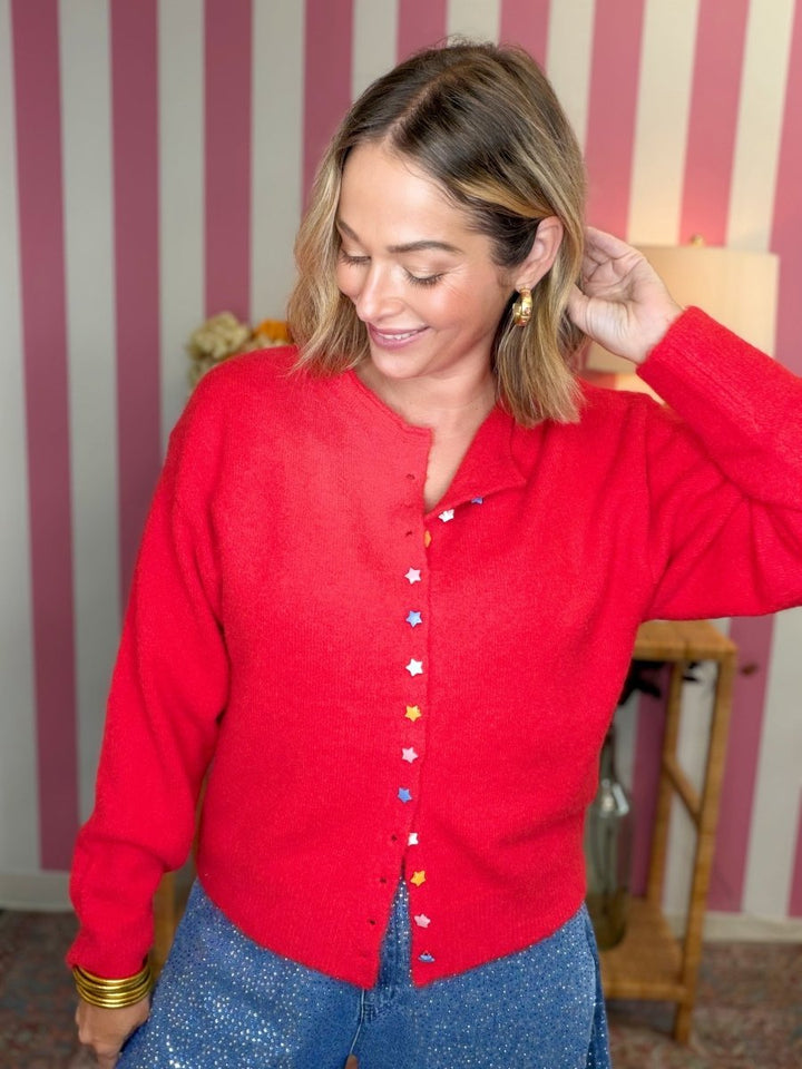The Everywhere Sweater in Red