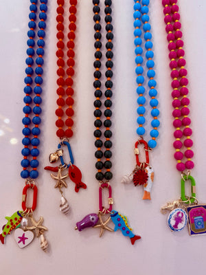 The Beaded Seaside Necklace in 5 Colors