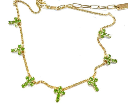 TOVA Multi Cross Necklace