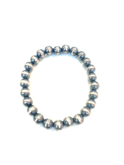 Navajo Sterling Pearl Stretch Bracelets