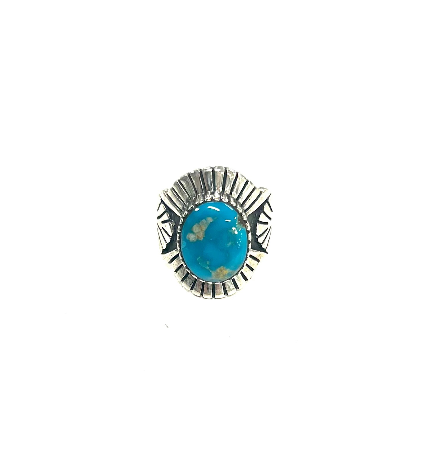 MB Sterling Kingman Turquoise Ring (BB)
