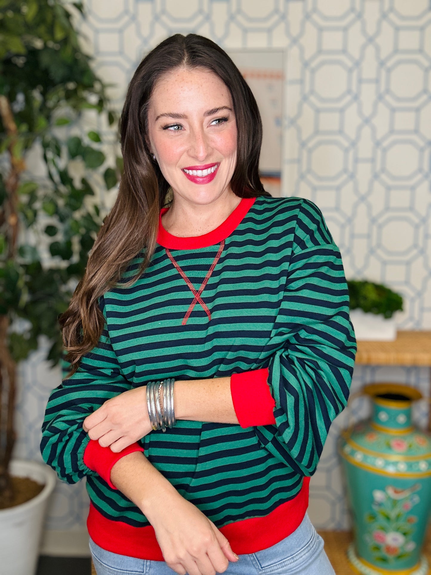 The Bruiser Pullover in Hunter Green