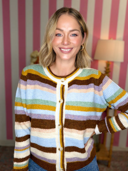 The Buddy Cardigan in Mocha