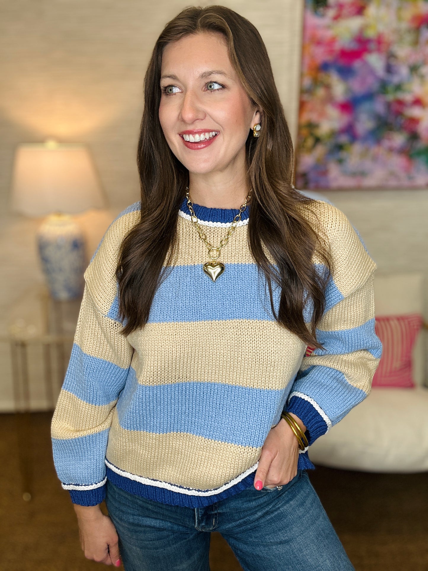 The Lucille Sweater in Blue
