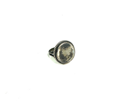 The Sterling Coin Round Ring