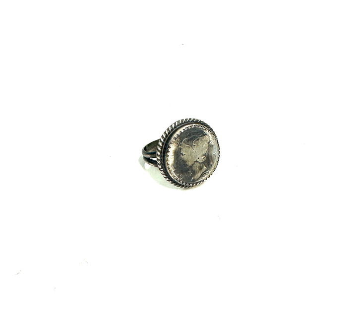 The Sterling Coin Round Ring