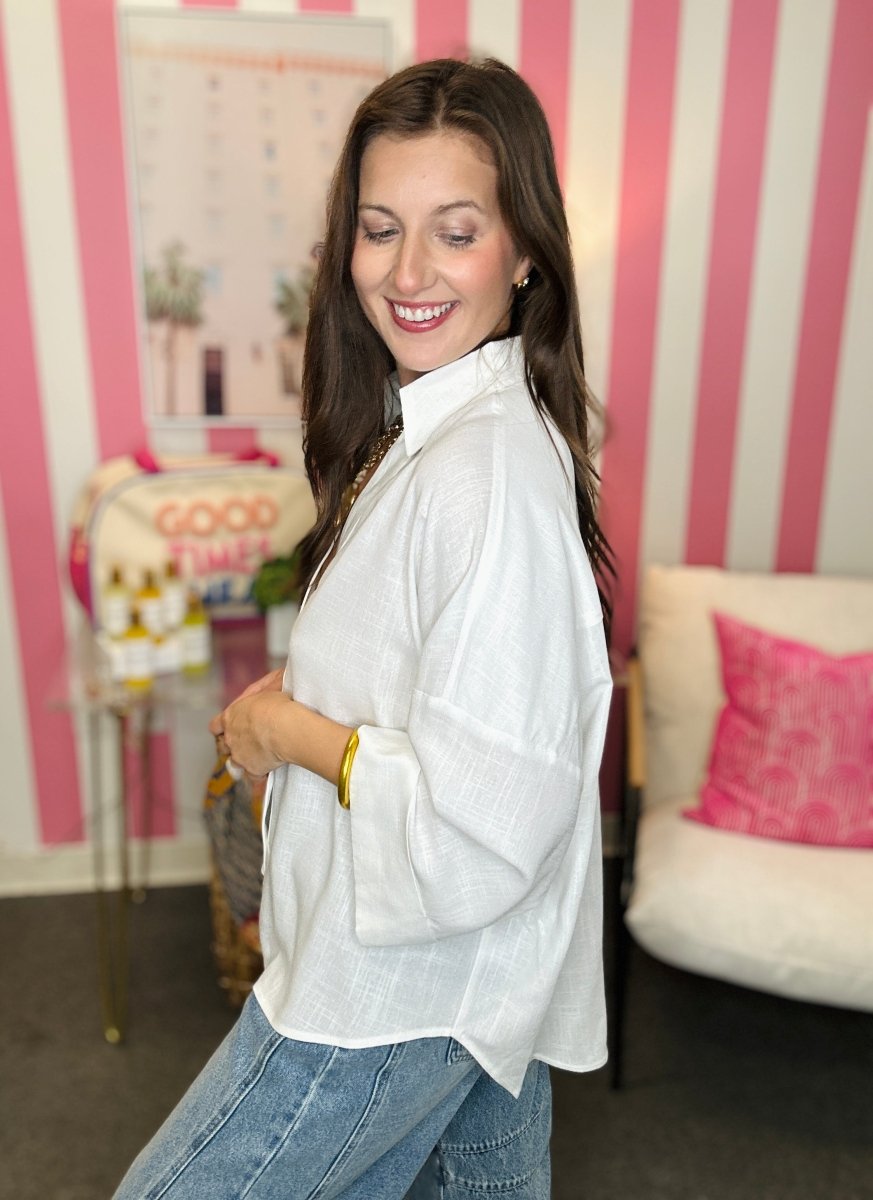 The Linen Stitch Top- AS