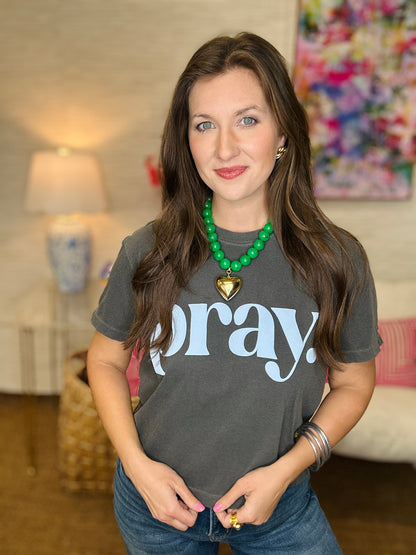 Pray. Puff Crop Tee