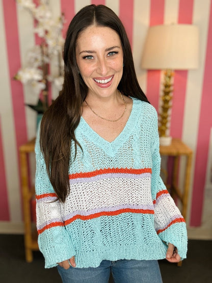 The Weekend Stripe Sweater- 2 Colors