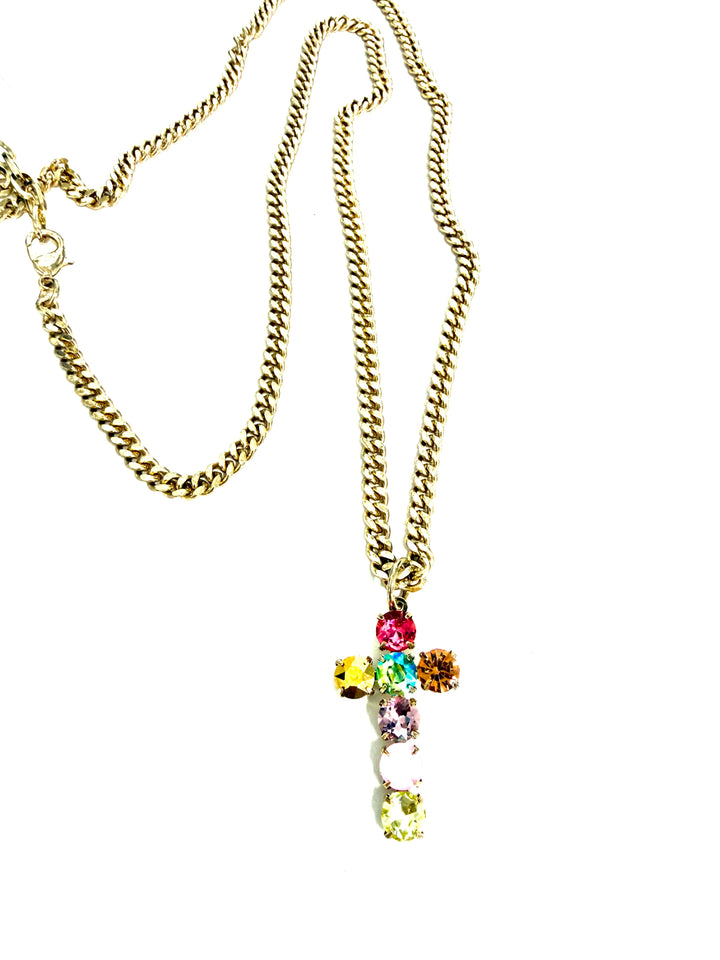 (TOVA) SIENNA Cross Necklace