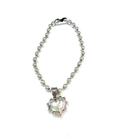The Studded Heart Necklace- 3 Colors