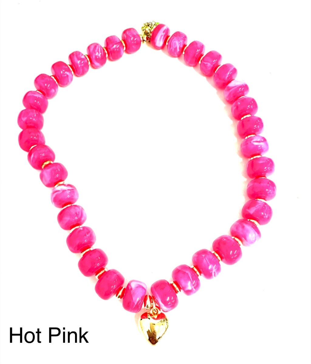 The Steal Candy Heart Necklace-21 Colors