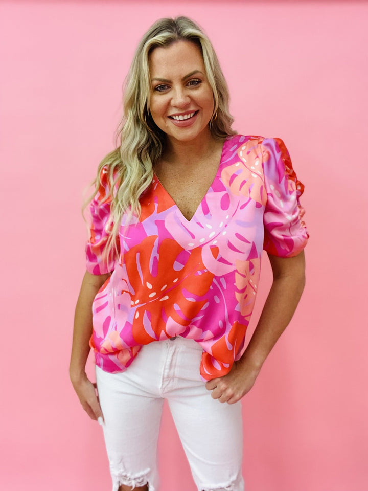 The Palm Beach Ruched Top