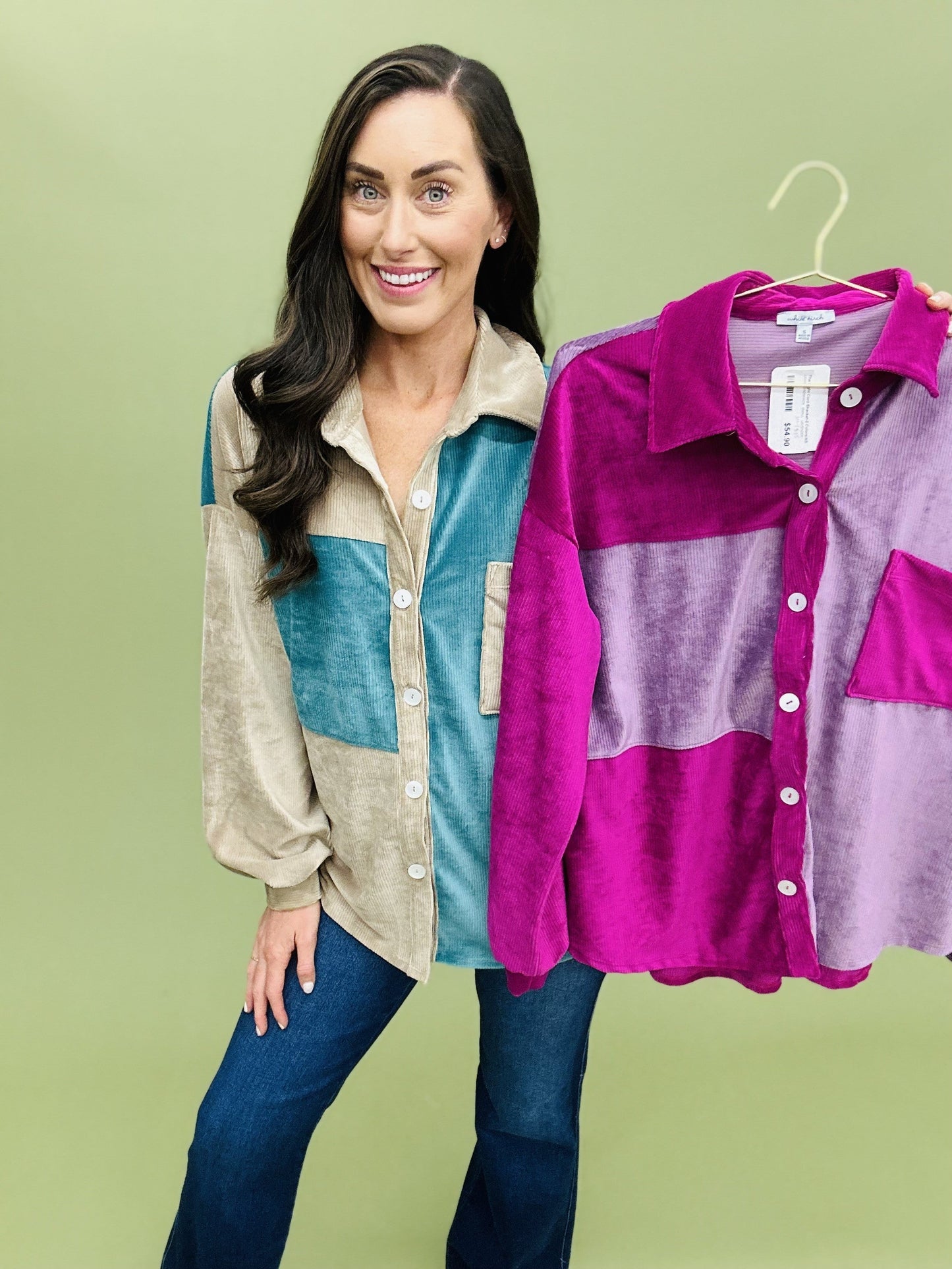 The Light Cord Shacket-2 Colors/AS