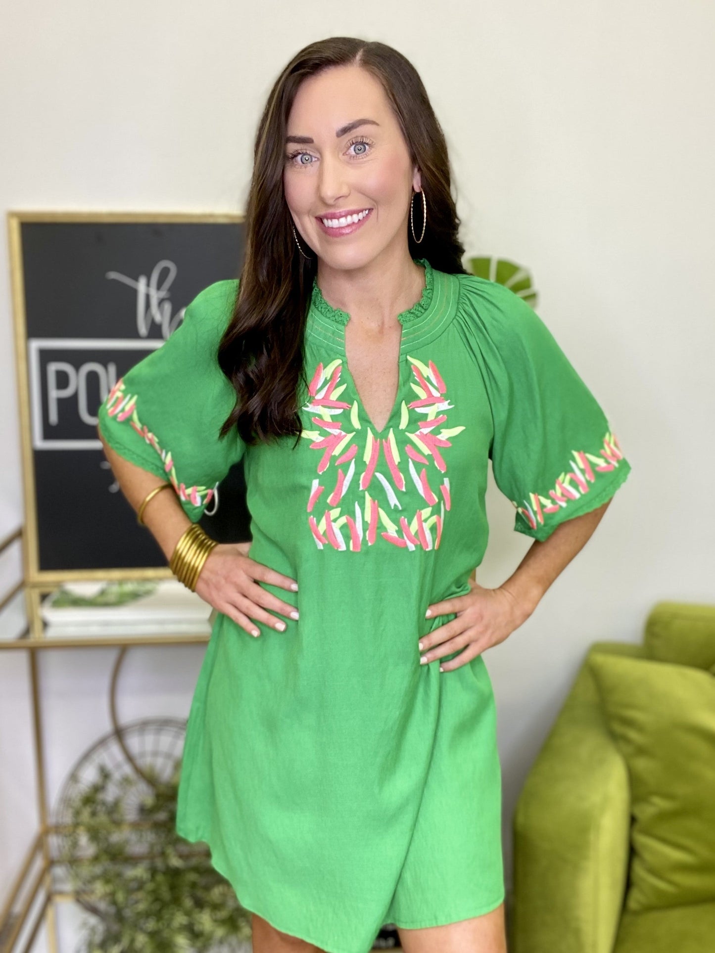 The Boardwalk Dress in Green