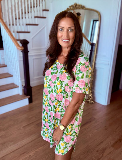The Buckley Jeanne Gown in Lemons in Bloom
