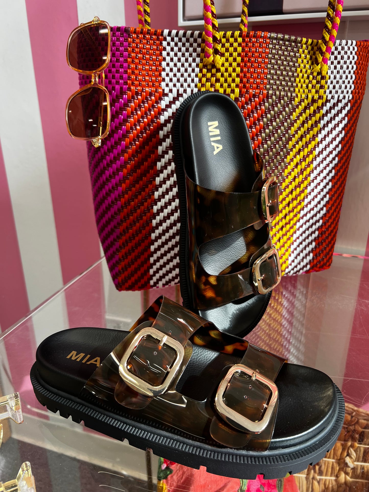 The Gen Sandals in Tortoise